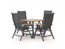 Kees Smit Bellagio Lugo/Canzo 80cm dining tuinset 5-delig verstelbaar aanbieding