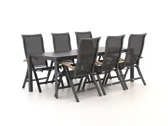 Kees Smit Bellagio Lugo/Sestino 220cm dining tuinset 7-delig aanbieding
