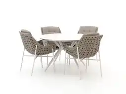 Kees Smit Manifesto Novara/Sora ø127cm dining tuinset 5-delig aanbieding