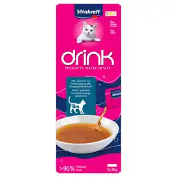 Zooplus Voordeelpakket: 45x30g Vitakraft kattendrank met zalm en L-carnitine kattensnacks aanbieding