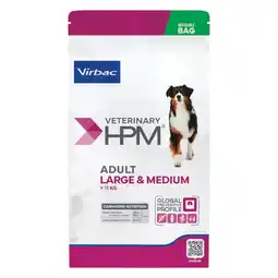 Zooplus Virbac Veterinary HPM Dog Adult Large & Medium Hondenvoer - Dubbelpak: 2 x 12 kg aanbieding