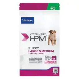 Zooplus Virbac Veterinary HPM Dog Baby Large & Medium Hondenvoer - Dubbelpak: 2 x 12 kg aanbieding