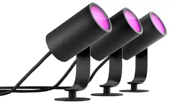 Coolblue Philips Hue Lily Starter Pack White and Color prikspot 3-Pack aanbieding
