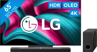 Coolblue LG 65 OLED EVO C54 4K (2025) + LG DS95TR aanbieding