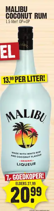 Super Dirck 3 Malibu coconut rum aanbieding