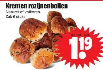 Dirk Krenten rozijnenbollen aanbieding