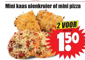 Dirk Mini kaas uienkruier of mini pizza aanbieding