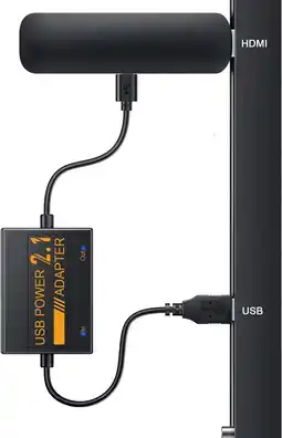 Amazon ZEXMTE USB-stroomkabel voor Fire TV Stick, 5 V/2,1 A adapter, elimineert AC-adapter en kabels aanbieding