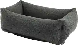 Intratuin Overseas hondenmand Teddy antraciet 60 x 40 x 18 cm aanbieding
