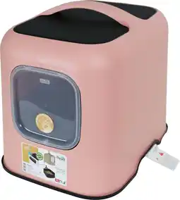 Intratuin Rotho kattenbak Biala roze 44 x 39 x 51 cm aanbieding