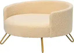 Intratuin Intratuin honden- en kattenmand Sem beige 51,5 x 50,5 x 30,5 cm aanbieding