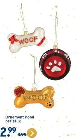 GAMMA .Ornament hond per stuk aanbieding