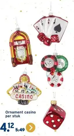GAMMA Ornament casino per stuk aanbieding