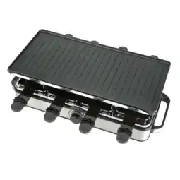 MediaMarkt Bourgini Gourmette/raclette Pure 8p Gourmette Raclette En Grill In Één Zwart aanbieding