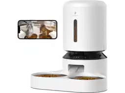 MediaMarkt Petlibro Granary Camera Dual Food Tray White Voedsel Dispenser aanbieding