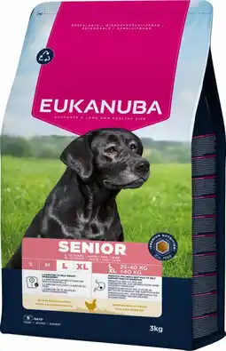 Intratuin Eukanuba hondenbrokken Life Care senior L kip 3 kg aanbieding