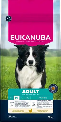 Intratuin Eukanuba hondenbrokken Life Care adult M kip 12 kg aanbieding
