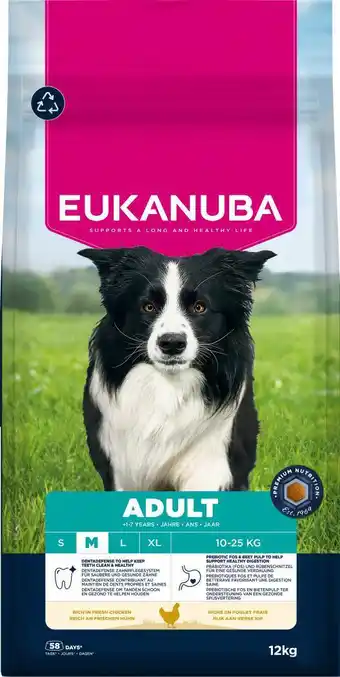 Intratuin Eukanuba hondenbrokken Life Care adult M kip 12 kg aanbieding