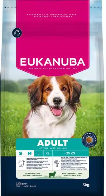 Intratuin Eukanuba hondenbrokken Life Care adult S/M lam 3 kg aanbieding