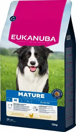 Intratuin Eukanuba hondenbrokken Life Care mature M kip 12 kg aanbieding