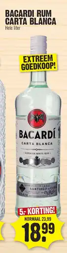 Super Dirck 3 Bacardi Rum Carta Blanca aanbieding