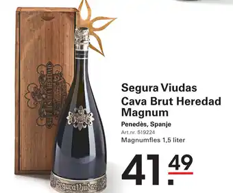 Sligro Segura Viudas Cava Brut Heredad Magnum aanbieding