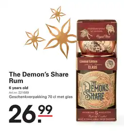 Sligro The Demon's Share Rum 6 years old aanbieding