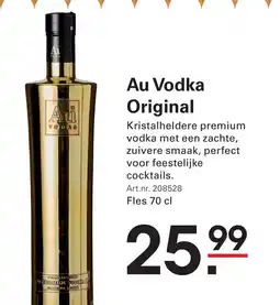 Sligro Au Vodka Original aanbieding