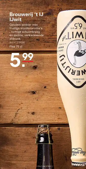 Sligro Brouwerij 't IJ IJwit aanbieding