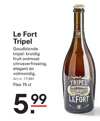 Sligro Le Fort Tripel aanbieding