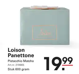 Sligro Loison Panettone Pistacchio Matcha aanbieding
