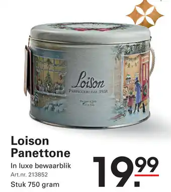 Sligro Loison Panettone In luxe bewaarblik aanbieding