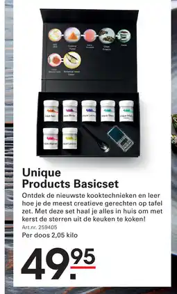 Sligro Unique Products Basicset aanbieding