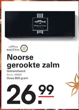 Sligro Noorse gerookte zalm aanbieding