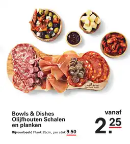 Sligro Bowls & Dishes Olijfhouten Schalen en planken aanbieding
