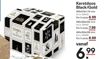 Sligro Kerstdoos Black/Gold aanbieding