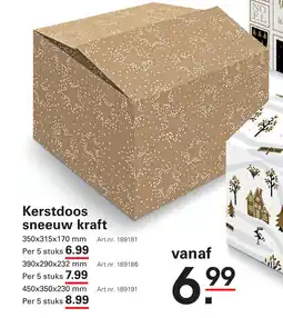 Sligro Kerstdoos sneeuw kraft aanbieding