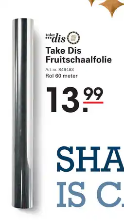Sligro Take Dis Fruitschaalfolie aanbieding