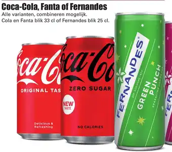 Dirk Coca-Cola, Fanta of Fernandes aanbieding