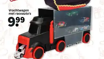 Wibra Vrachtwagen met raceauto's aanbieding