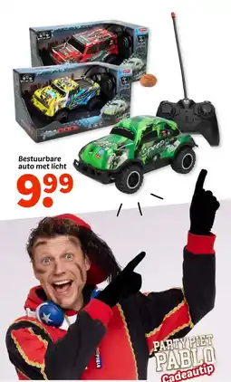 Wibra Bestuurbare auto met licht aanbieding