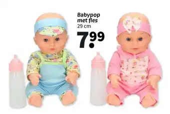 Wibra Babypop met fles aanbieding