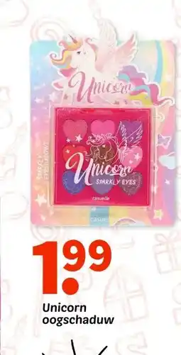 Wibra Unicorn oogschaduw aanbieding