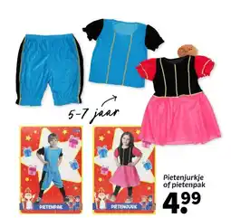 Wibra Pietenjurkje of pietenpak aanbieding