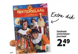Wibra Doeboek sinterklaas- journaal aanbieding