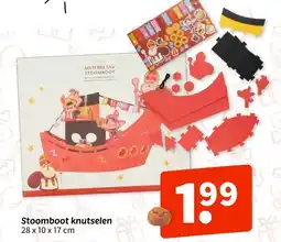 Wibra Stoomboot knutselen aanbieding