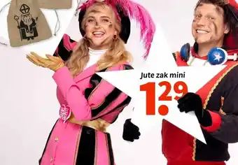 Wibra Jute zak mini aanbieding