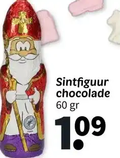Wibra Sintfiguur chocolade aanbieding