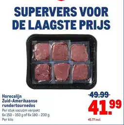 Makro Horecalijn Zuid-Amerikaanse rundertournedos aanbieding