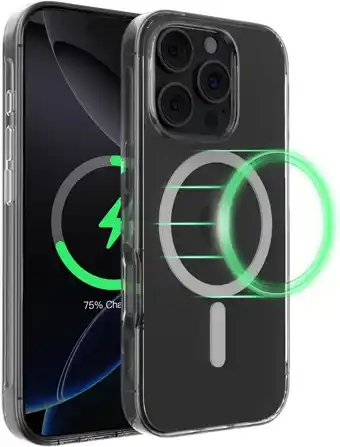 Amazon Belkin SheerForce magnetisch iPhone 16 Pro-hoesje, dun MagSafe-compatible- Transparant aanbieding
